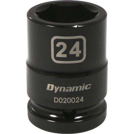 Tools 3/4"" Drive 6 Point Metric, 24mm Standard Length, Impact Socket -  DYNAMIC, D020024